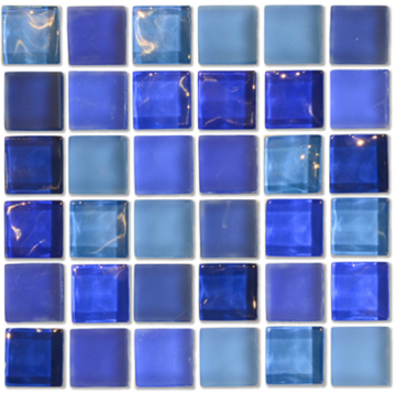 Aquabella Aqua Series Arctic Frost 1x1 Glass Tile